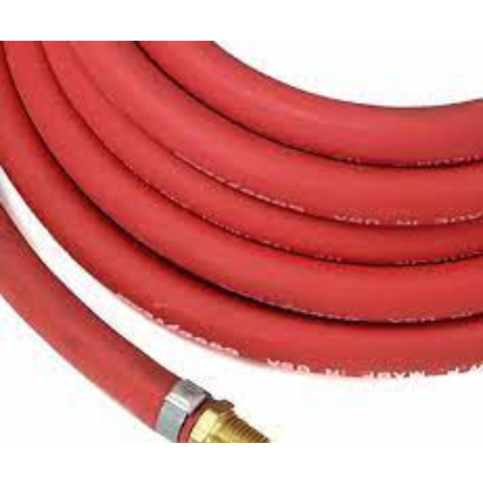 E-STAR HAR0786 3/8" RED AIR HOSE 50FT WITH 3/8" NPT FITTING AT BOTH ENDS