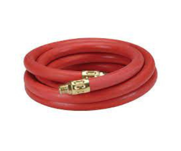 E-STAR HAR0786 3/8" RED AIR HOSE 50FT WITH 3/8" NPT FITTING AT BOTH ENDS