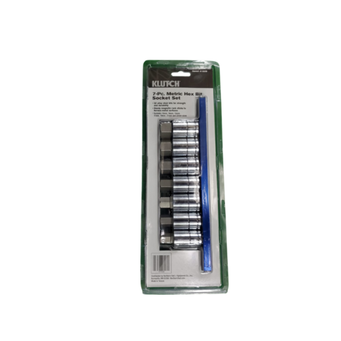 KLUTCH HAR0788 SOCKET/BIT-HEX METRIC 7PCS 41509