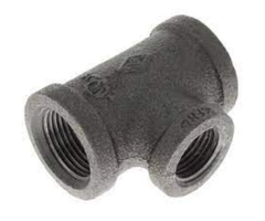 HAR0808 1/2" BLACK FITTING TEE