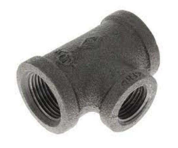 HAR0808 1/2" BLACK IRON FITTING TEE