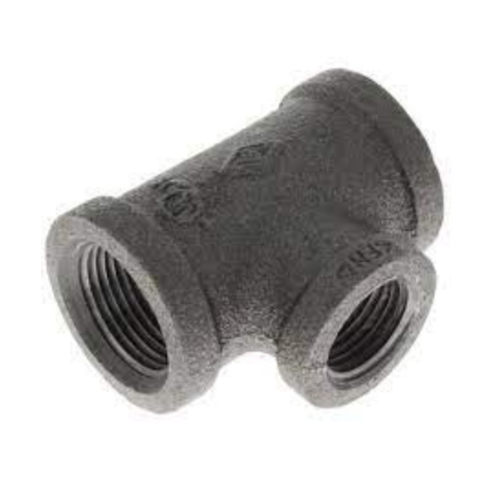 HAR0826 2-1/2" BLACK IRON TEE