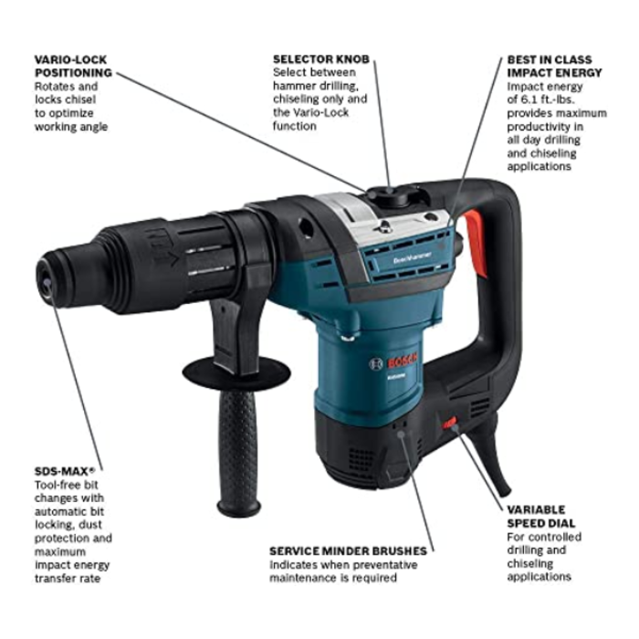 BOSCH IND4202 ROTARY HAMMER DRILL 1 9/16" SDS MAX