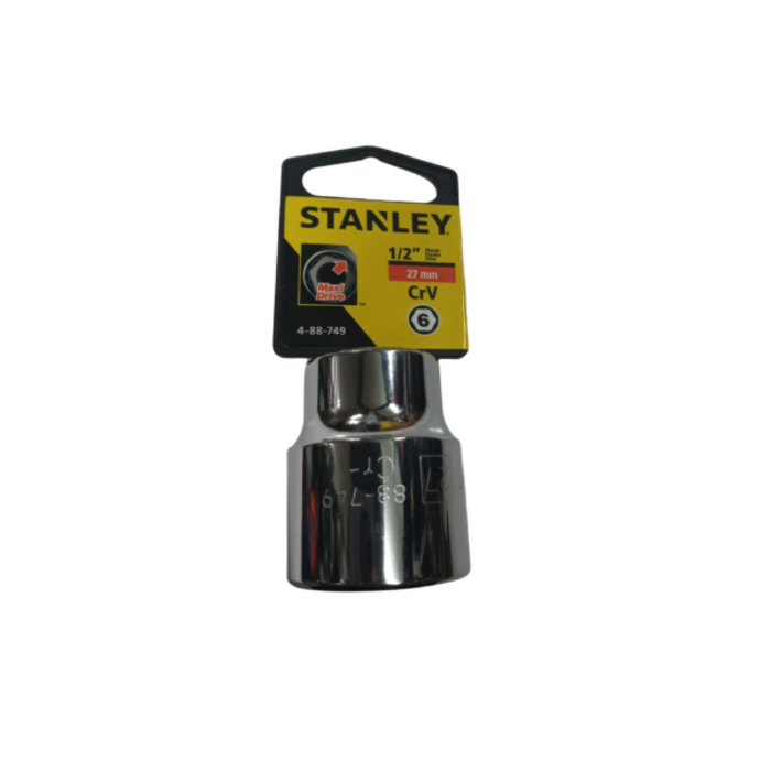 STANLEY HAR0830 SOCKET 1/2" DRIVE 6PT, 27MM 4-88-749