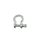 HAR0859 SHACKLE 3/8 0.14KG  WITH PIC SCREW HORSE SHOE TYPE 1TON