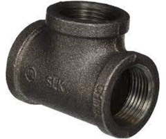 HAR0877 4" TEE BLACK IRON NPT
