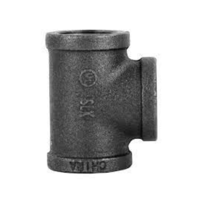 HAR0877 4" TEE BLACK IRON NPT