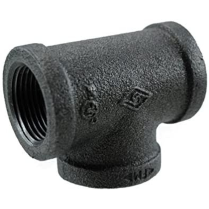 HAR0877 4" BLACK FITTING TEE NPT