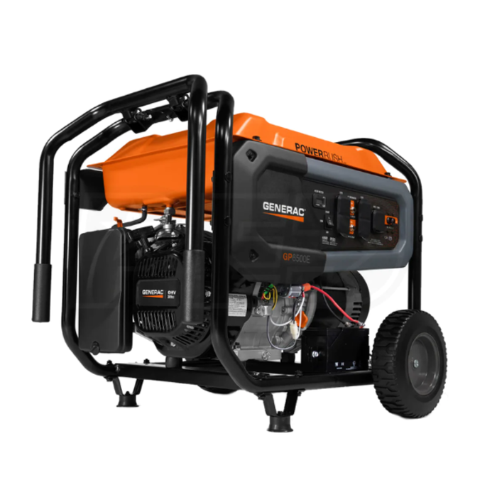 GENERAC IND4232 GENERATOR/GENERAC 6500WATTS GP6500 RECOIL START ONLY 110/220VOLTS 7672