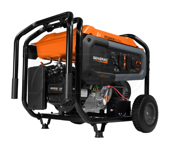 GENERAC IND4232 GENERATOR/GENERAC 6500WATTS GP6500 RECOIL START ONLY 110/220VOLTS 7672