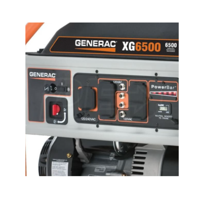 GENERAC IND4232 GENERATOR/GENERAC 6500WATTS GP6500 RECOIL START ONLY 110/220VOLTS 7672