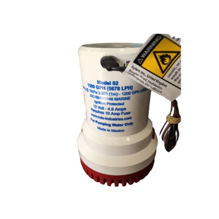 IND4355 PUMP/SUBM.RULE 12V 1500GPH