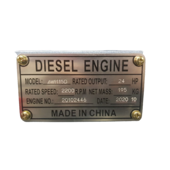 KING POWERFUL IND5196 24HP ZH1115D DIESEL ENGINE