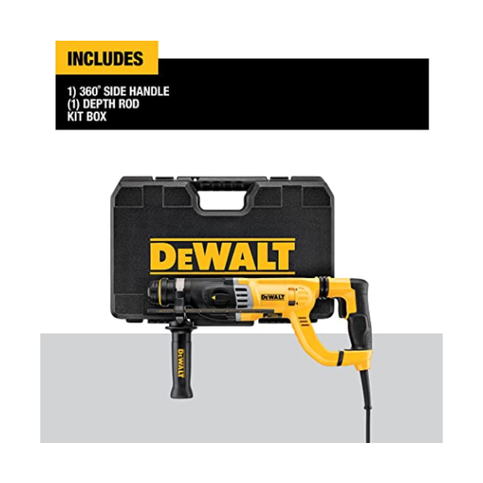 DEWALT IND5231 HEAVY DUTY 1 1/8" ROTARY HAMMER KIT D25263K
