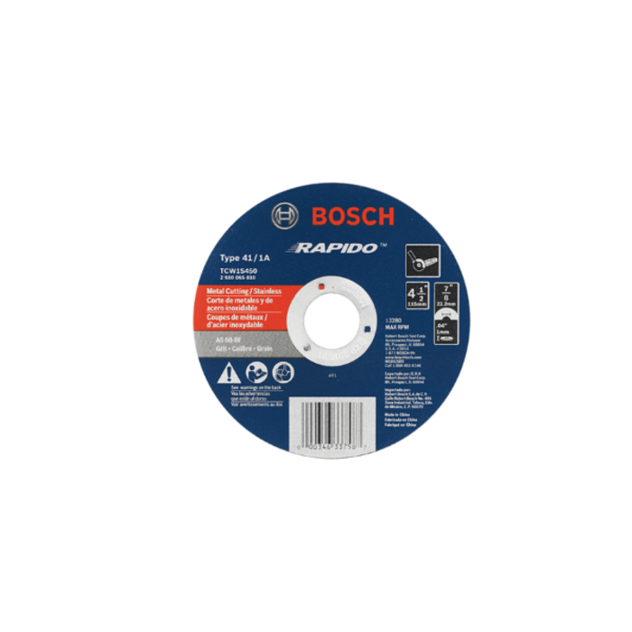 BOSCH HAR1468 CUTTING DISC 4 1/2" X 0.04 X 7/8 BOSCH DW8062/TWC15450