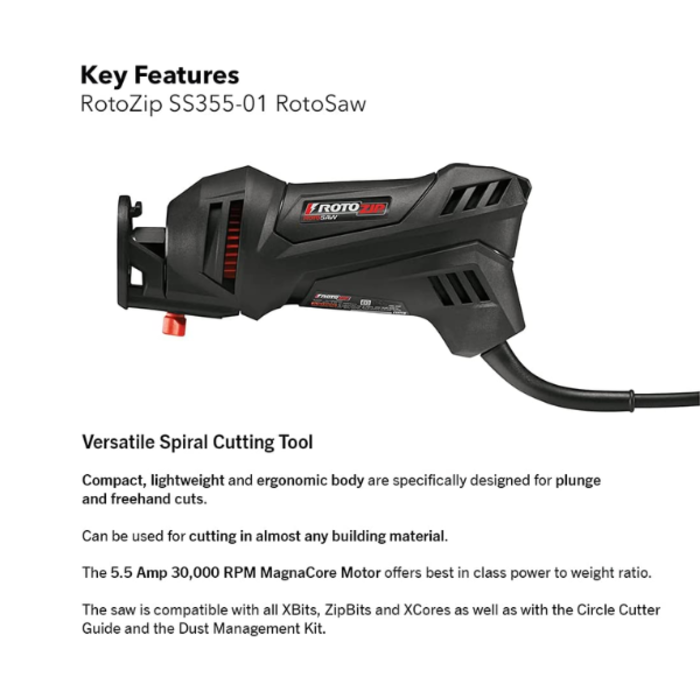ROTO ZIP IND5313 ROTO ZIP MULTIPURPOSE CUT OFF SAW- 19778(WNR)