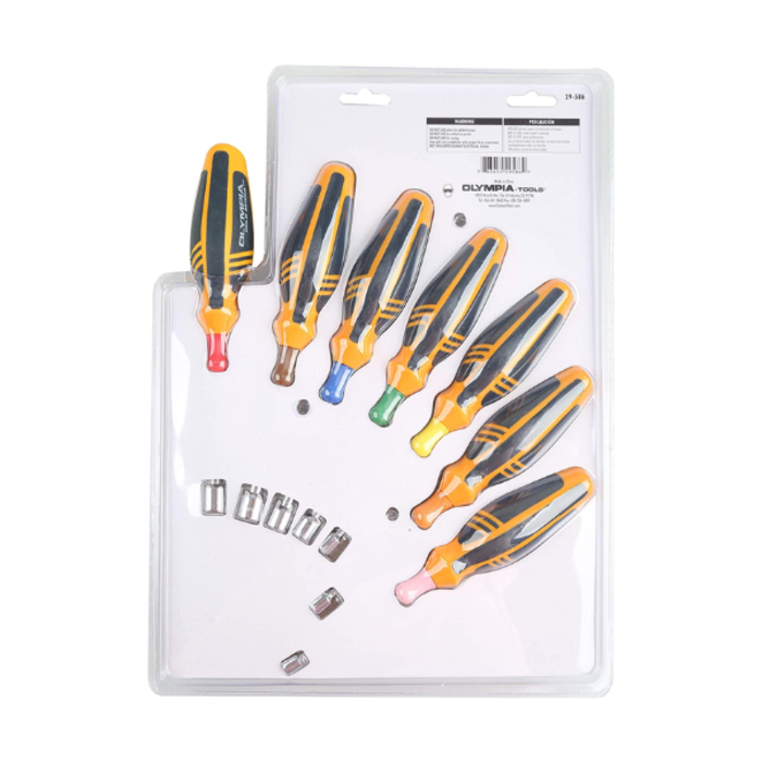 OLYMPIA TOOLS HAR9276 7 PCS METRIC NUT DRIVER SET - PART # 29-586 (OLYMPIA)