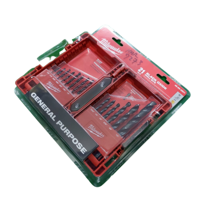 MILWAUKEE HAR9273 BLACK OXIDE DRILL SET 21PC - 110333