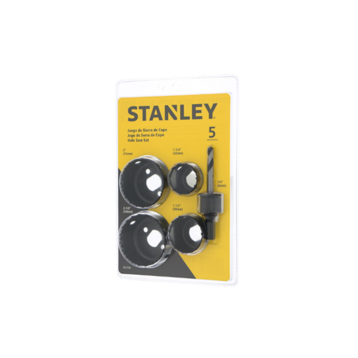 STANLEY HAR1902 SET/SAW-HOLE 5PC 951B15774 15-774