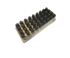 HAR1960 36PC STAMP KIT - WOOD BOX - 5/16 INCH