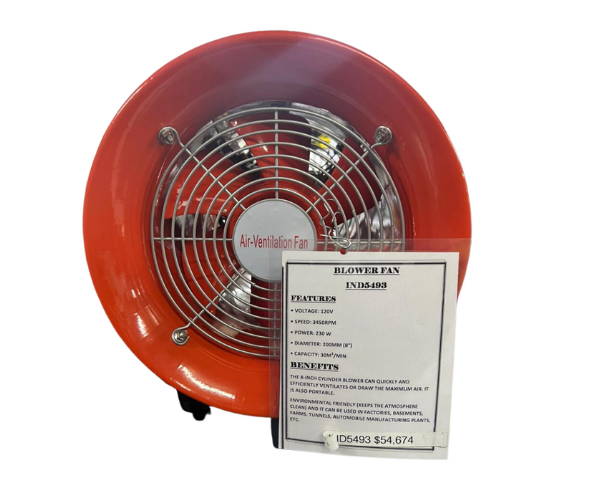 BETA STAR IND5493 8" BLOWER FAN 110V 60HZ/ VENTILATION FAN