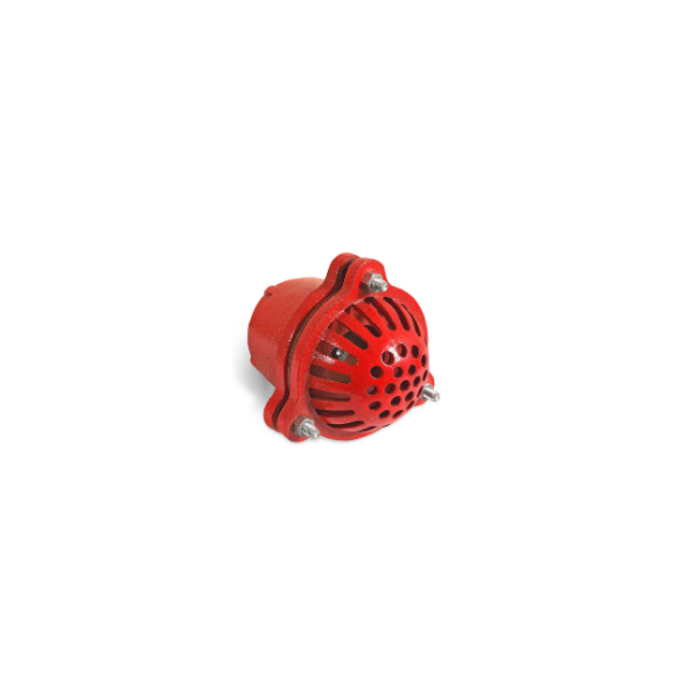 HAR2243 2'' METAL FOOT VAVLE RED COLOR-- WITH NPT THREADS