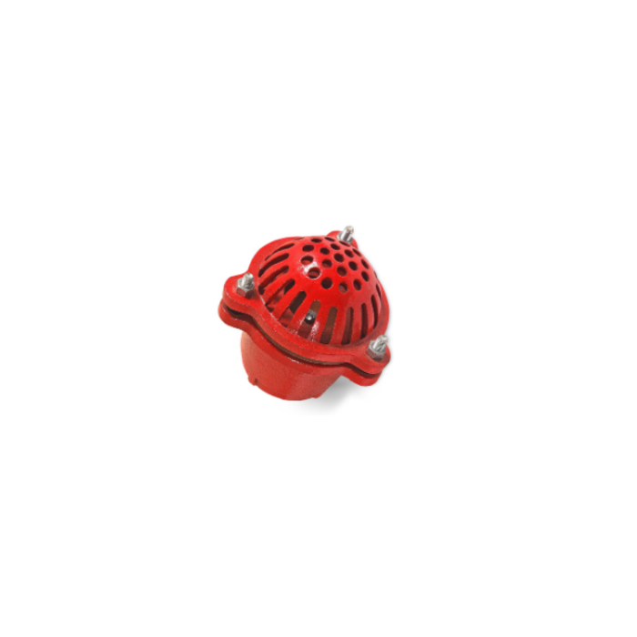 HAR2243 2'' METAL FOOT VAVLE RED COLOR-- WITH NPT THREADS