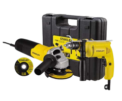 STANLEY IND5506 600W DRILL AND ANGLE GRINDER 710W SAG COMBO KIT SHG6070KA-B3 110V 60HZ