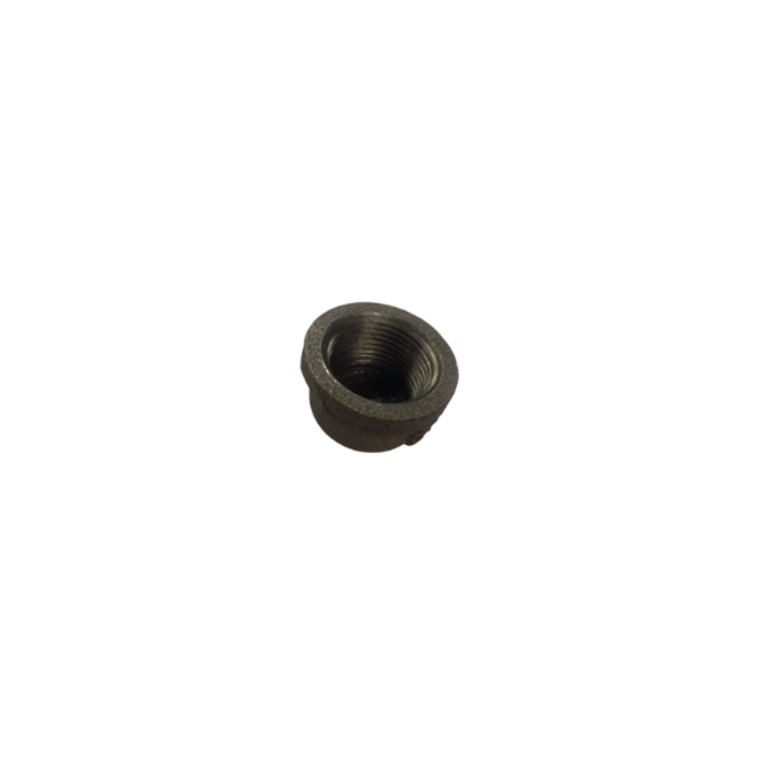 HAR2275 1/2"ROUND CAP BLACK IRON