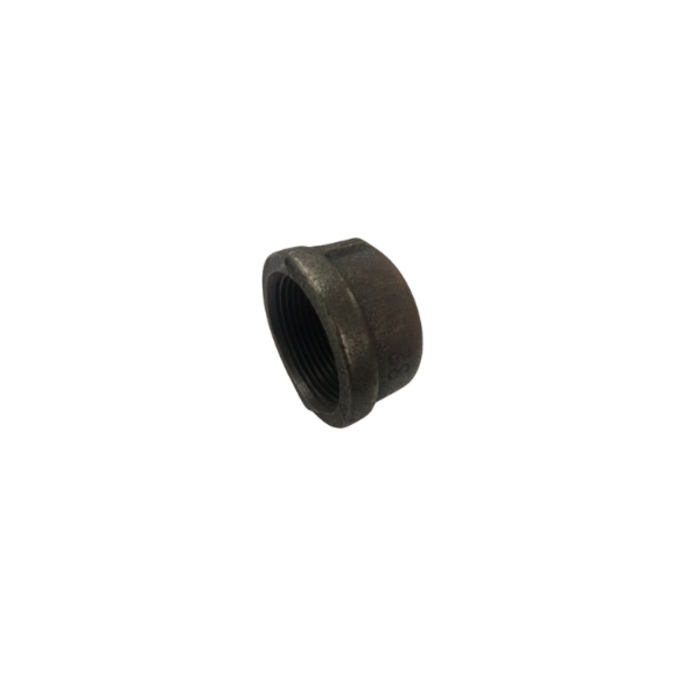 HAR2277 3/4"ROUND CAP BLACK IRON