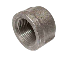 HAR2278 1" ROUND CAP BLACK IRON NPT