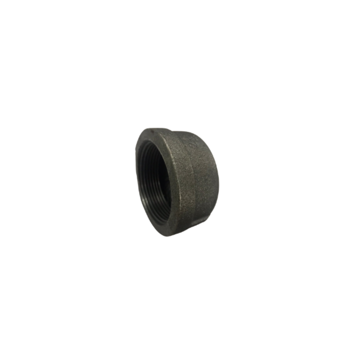 HAR2281 1-1/4" ROUND CAP BLACK IRON
