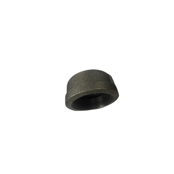 HAR2281 1-1/4" ROUND CAP BLACK IRON