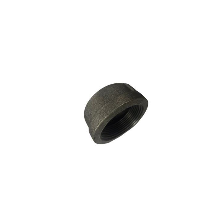 HAR2281 1-1/4" ROUND CAP BLACK IRON