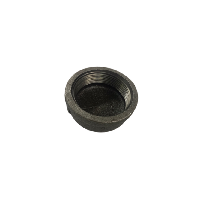 HAR2282 1-1/2"ROUND CAP BLACK IRON