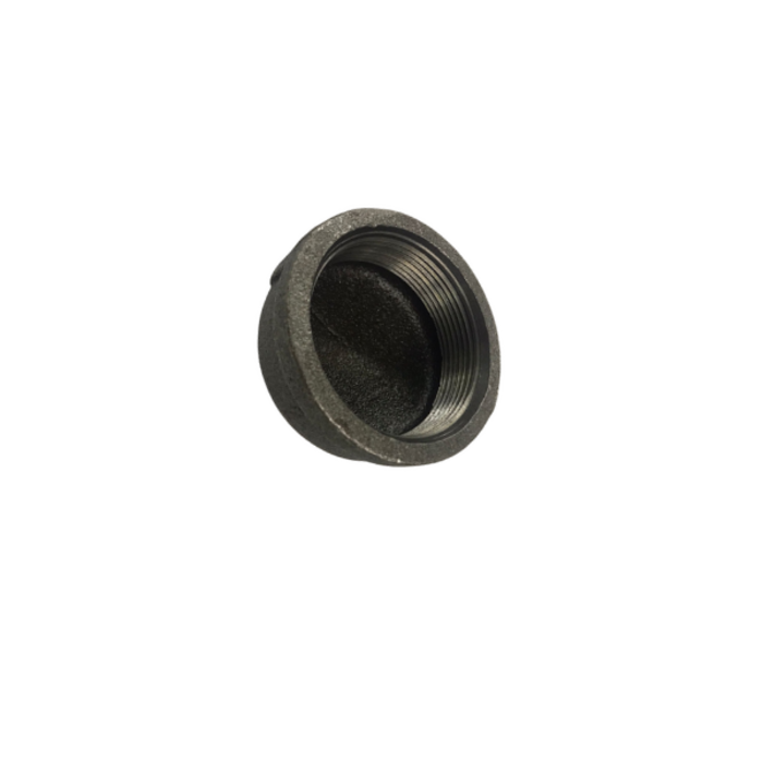 HAR2282 1-1/2"ROUND CAP BLACK IRON