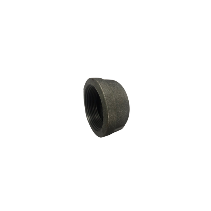 HAR2284 2-1/2"ROUND CAP BLACK IRON