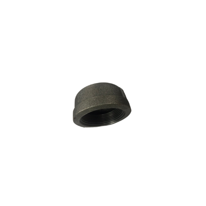 HAR2284 2-1/2"ROUND CAP BLACK IRON