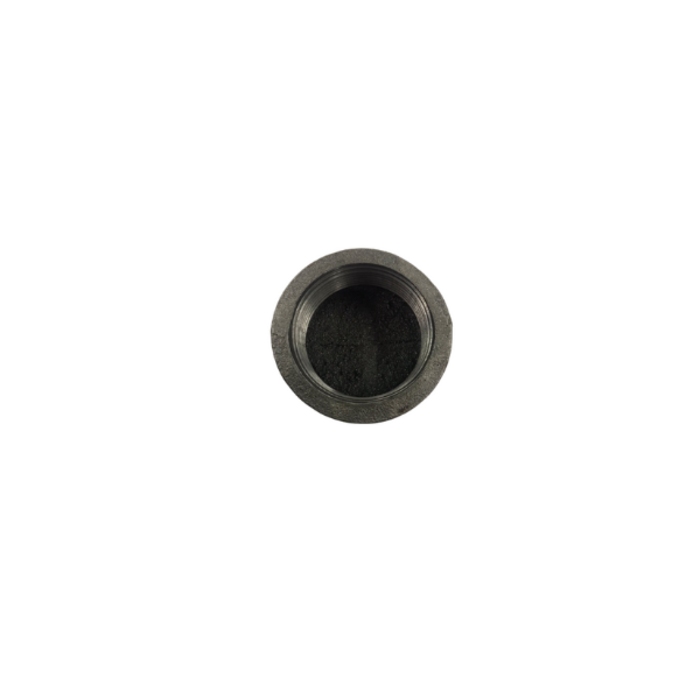 HAR2284 2-1/2"ROUND CAP BLACK IRON