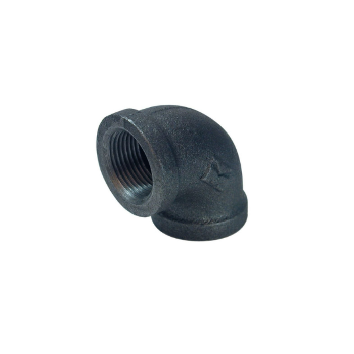 HAR3074 1-1/2 BLACK IRON FITTING ELBOW 90 DEGREE
