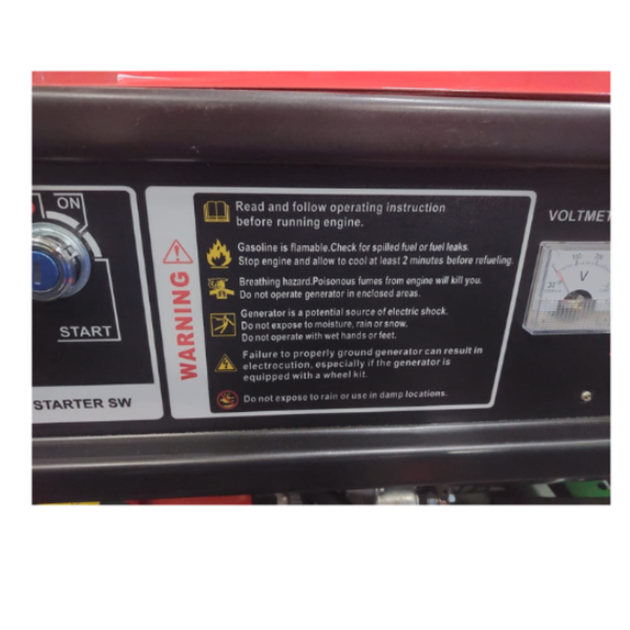 BETA STAR IND5561 6500 WATTS BETA STAR GENERATOR 6500A, 110/220V, RECOIL AND KEY