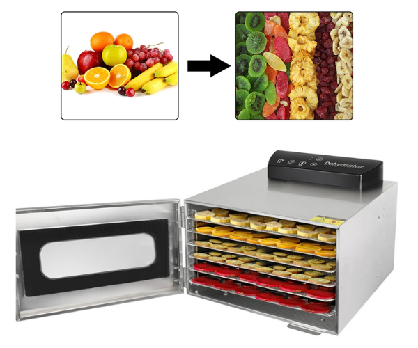 IRON CAPTAIN IND5577 FOOD DEHYDRATOR ET 450-6T, 6 LAYERS 220V 60HZ