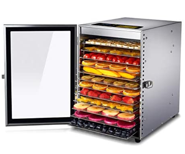 IRON CAPTAIN IND5578 FOOD DEHYDRATOR ET450-12T 12 LAYERS 220V 60HZ--D/S