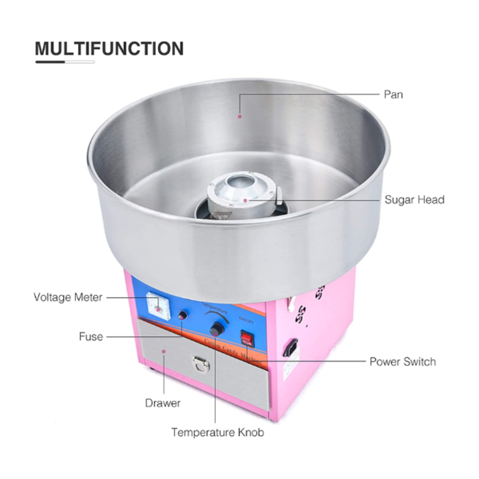 IRON CAPTAIN IND5586 CANDY FLOSS MACHINE 110V,60HZ IC-CF500