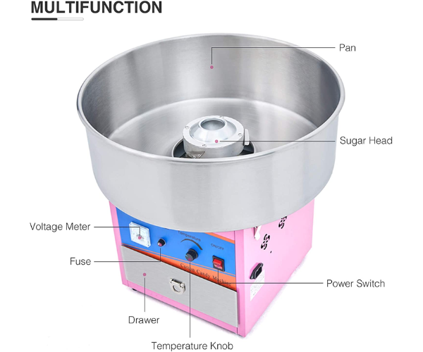IRON CAPTAIN CANDY FLOSS MACHINE (IND5586)