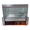 IRON CAPTAIN IND5599 HOT DOG MACHINE IR-HG5 5 TUBES/SS COVER/SLIDE GLASS DOOR 110V