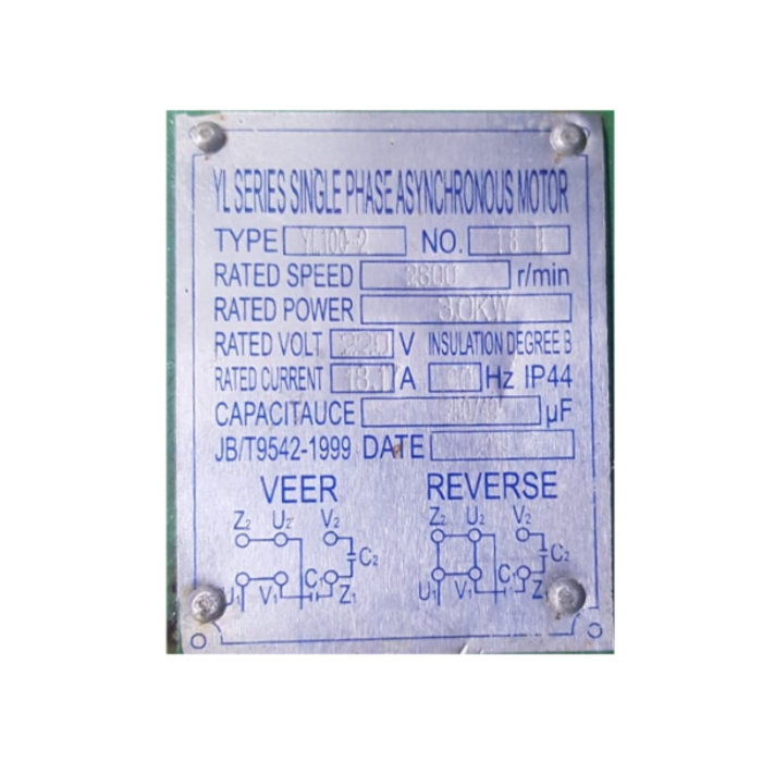 BETA STAR IND5600 MOTOR WITH PULLEY FOR SY-230 220V 60HZ