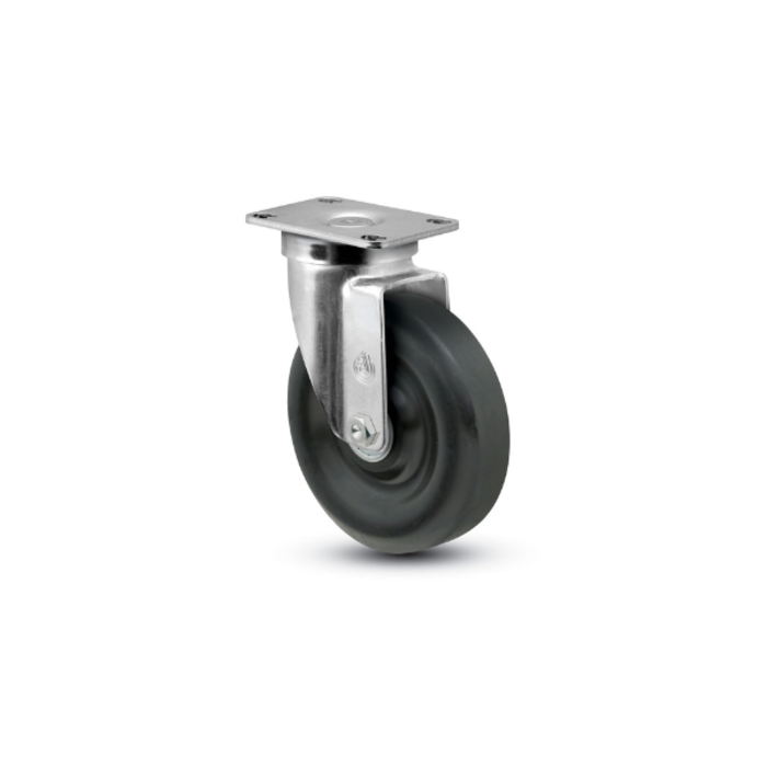 HAR3544 /8'' L.D RUBBER CASTER WHEEL FIXED #CAS-F8L