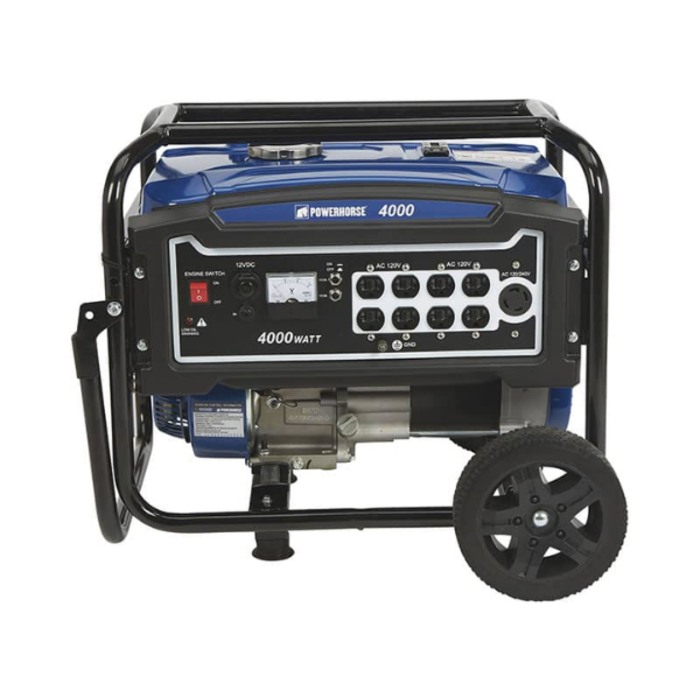 POWERHORSE IND5656 POWERHORSE PORTABLE GENERATOR 4000WATTS (102223)