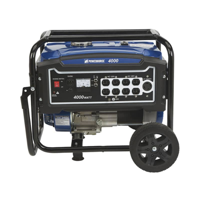 POWERHORSE IND5656 POWERHORSE PORTABLE GENERATOR 4000WATTS (102223)